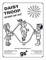 Scout Scouts Coloringhome Pfadfinderin Petal Brownie Troop Popular sketch template