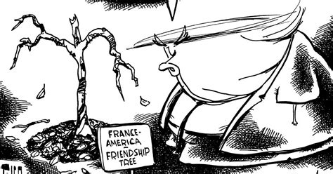 opinion cartoons trump s tariff on the enlightenment is working