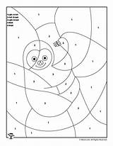 Preschool Coloring Pages Woo Promising Jr Animal Number Color Kids Birijus sketch template