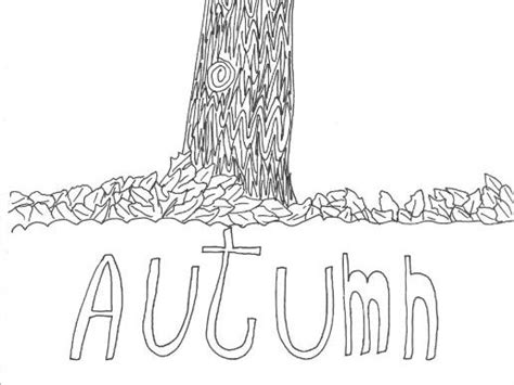 autumn seasons colouring page teaching resources