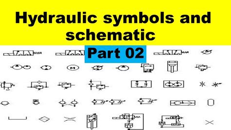 hydraulic symbols  schematic  beginners   read hydraulic drawing part