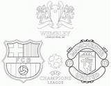 Barcelona Logo Sketch Coloring Football Logos Champions Drawing United Manchester La Teams League Fc Paintingvalley Uefa Gif sketch template