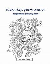 Blessings Coloring Inspirational Above Adult Book sketch template