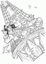 Coloring Pirates Pages Caribbean Fun sketch template