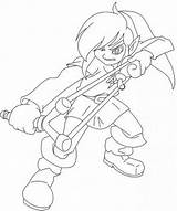 Zelda Coloriage Coloriages Lance Sheets Getdrawings sketch template