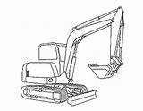 Excavator Coloring Pages Color Print sketch template