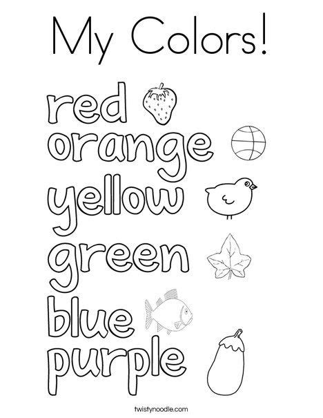 color coloring pages