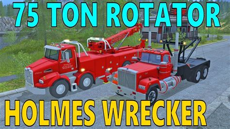 farming simulator    ton rotator holmes wrecker heavy