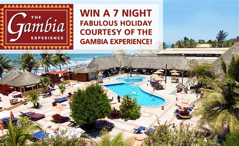 win  fabulous  night holiday courtesy   gambia experience silversurfers