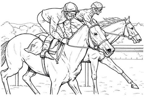 barrel racing coloring pages