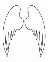 Angel Wings Pattern Printable Patterns Stencils Template Outline Stencil Patternuniverse Templates Printables Crafts Print Creating Use Drawing Diy Paper Cut sketch template