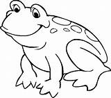 Frog Coloring Pages Kids Clipart Color Printable Frogs Drawing Reptiles Cliparts Jumping Print Clip ضفدع Animal للتلوين صوره Library Beautiful sketch template