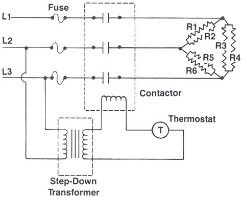 electric heater circuit diagram
