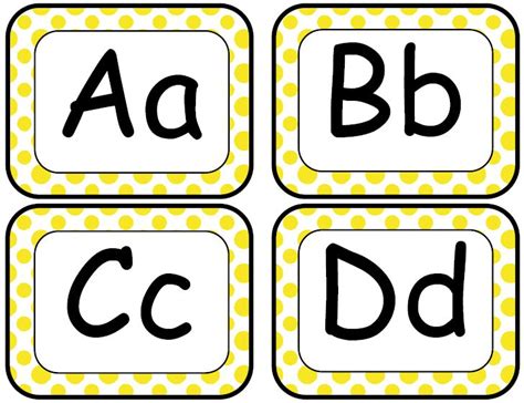 classroom freebies  yellow word wall letters