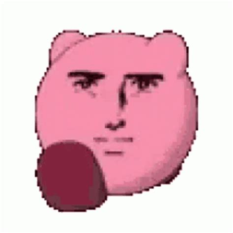 kirby human face sticker kirby human face running discover