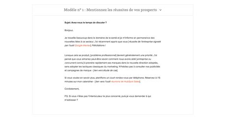 modeles demails de prospection commerciale  de suivi