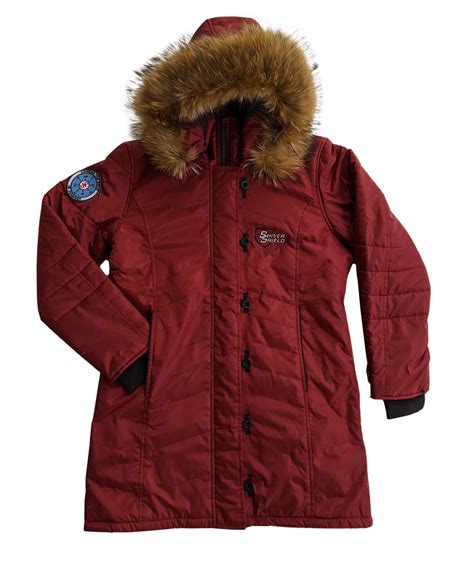 womens parkas red shiver shield