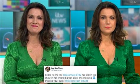 susanna reid wows good morning britain viewers in low cut dress daily