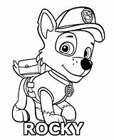 Patrol Paw Rocky Coloring Pages Colouring Printable Print Ryder Color Col Getcolorings Getdrawings Colorings sketch template