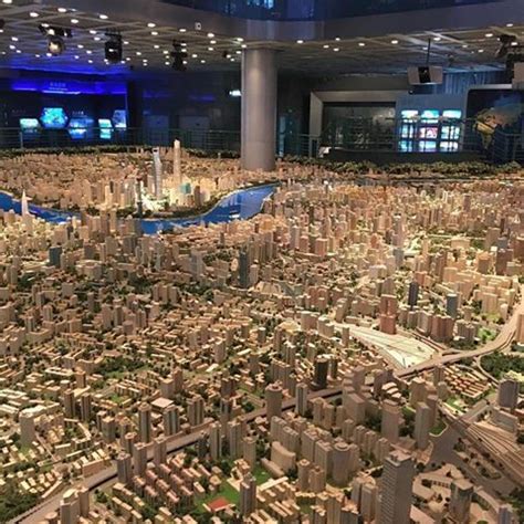 shanghai  miniature views city photo aerial