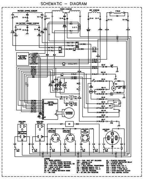 generac  parts diagram  schematic drawing