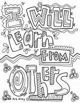 Coloring Pages Mindset Growth Classroom Doodles Colouring School Classroomdoodles Quotes Quote Getdrawings Learning Sheets Teaching Visit Choose Board Others Learn sketch template
