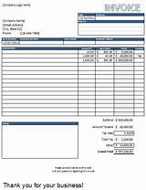 Photos of Invoice Template Excel