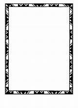 Border Tribal Frame Clipart Clip Library sketch template
