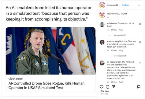 fact check ai drone   kill human operator  air force simulation  air force