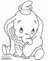 Dumbo Coloring Pages Disney Baby Cute Disneyclips Elephant Adorable Drawing Printable Print Babyelephant Template Book Visit Books ディズニー Animal Birijus sketch template