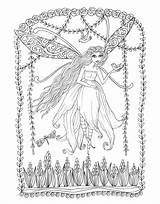 Macmillan Zendoodle Coloring Fairies Magical Deborah Muller sketch template