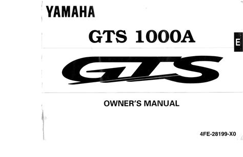 yamaha gts  manual fichier