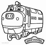 Chuggington Coloring Pages Brewster Cool2bkids Print Train Hound Fox Printable Kids sketch template