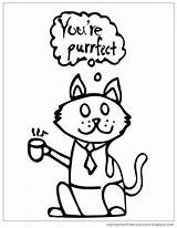 Purrfect sketch template