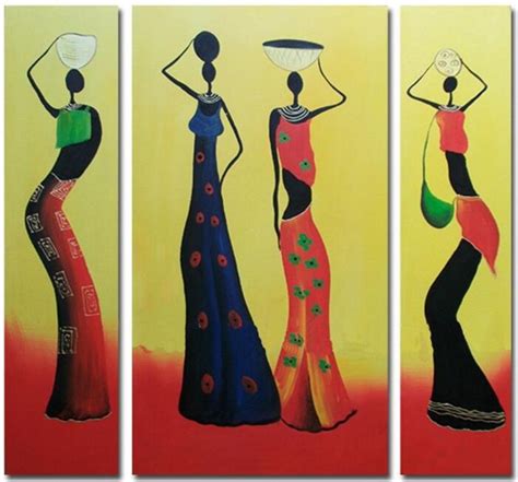 Large Abstract African Women Paintings Handpainted Figure Oil Painting