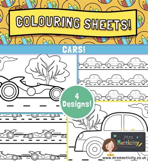 cars colouring pages  mactivity  year coloring pages  kids
