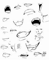 Mouths Deviantart Mouth Anime Drawing Draw Expressions Open Manga Reference Drawings Face Lips Cartoon Base Sketches Tutorial Choose Board sketch template