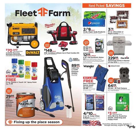 fleet farm weekly ad flyer august    canada