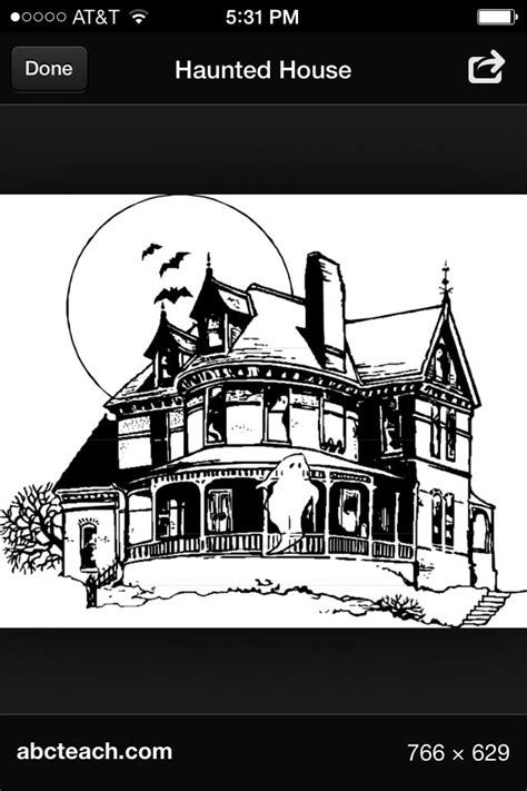 haunted house haunted house coloring pages color