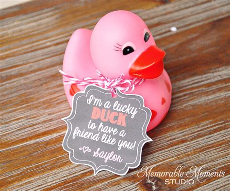 printable valentine tags chalkboard im  lucky duck