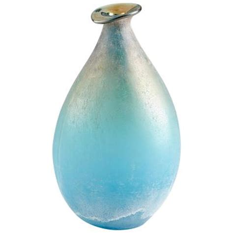 Large Aqua Glass Vase By Cyan Design Distinctive Decor