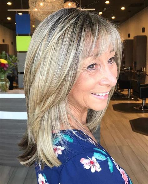 32 top style layered haircuts with bangs over 60