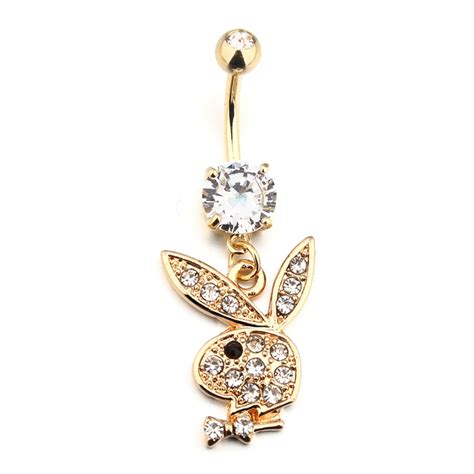 Buy New Style Cute Rabbit Navel Bell Button Rings 316l
