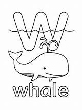 Coloring Whale Pages Letter Printable Getdrawings Getcolorings Color Popular sketch template