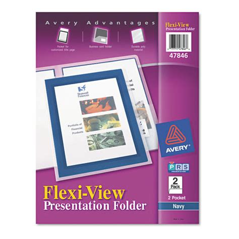 flexi view  pocket polypropylene folder  avery ave