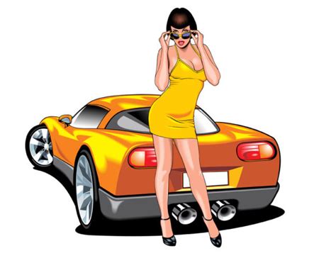 trefwoorden cartoon sexy mooie vrouwen sport auto s
