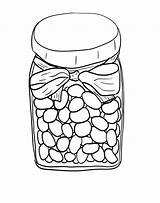 Coloring Jelly Bean Pages Book раскраски Colouring Sheets Kids Jar Printable Getdrawings Getcolorings банке источник sketch template