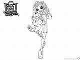 Coloring Pages Mcnessie Lorna Monster High Printable Kids sketch template