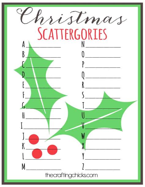 printable christmas party games  adults intentional hospitality