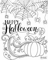 Fall Halloween Happy Colouring Coloring Favourite Pinning Mama sketch template